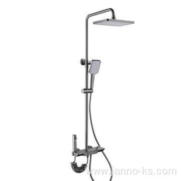Gun Grey Bathroom Shower Faucet Mixer Tap